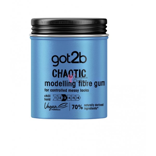 Guma modelatoare pentru par Got2B Chaotic Fibre pentru fixare puternica, 100 ml